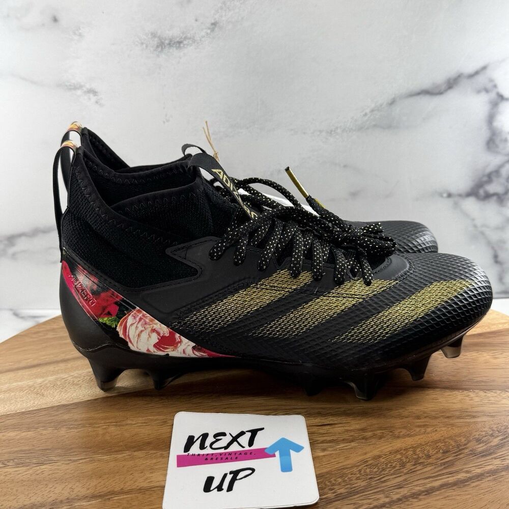 Mens size 8.5-Adidas Adizero Impact Speed Coronation Black Rose Football Cleats - Picture 4 of 10